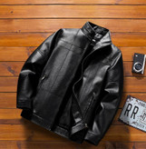 کاپشن چرم کلاسیک کد 6663