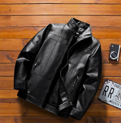 کاپشن چرم کلاسیک کد 6663