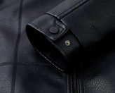 کاپشن چرم کلاسیک کد 6663