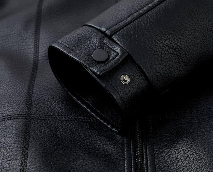 کاپشن چرم کلاسیک کد 6663