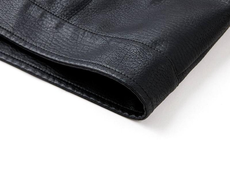 کاپشن چرم کلاسیک کد 6663