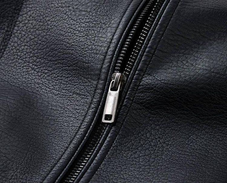 کاپشن چرم کلاسیک کد 6663