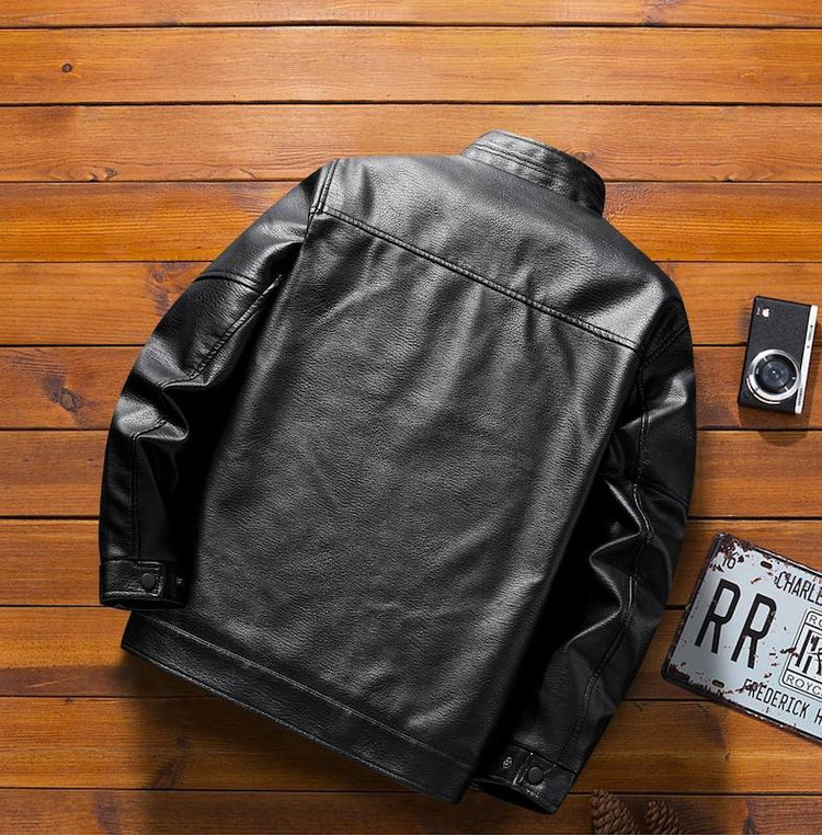 کاپشن چرم کلاسیک کد 6663